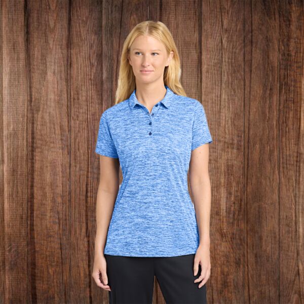LST590 Women's Electric Heather Polo Thumbnail